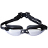 Очки для плавания зеркальные Underwater, черные - Фото 3