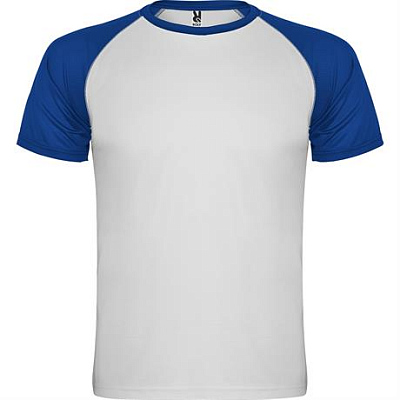 Спортивная футболка INDIANAPOLIS мужская, БЕЛЫЙ/КОРОЛЕВСКИЙ СИНИЙ 3XL (Белый/королевский синий)