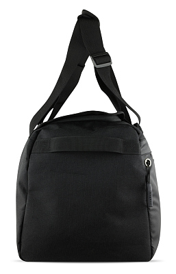 Сумка спортивная BUGATTI Blanc Delight, чёрная, нейлон RPET600D/тарпаулин/полиэстер, 47х23х28 см