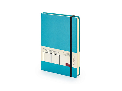 Ежедневник недатированный А5 Megapolis Velvet (Морская волна)