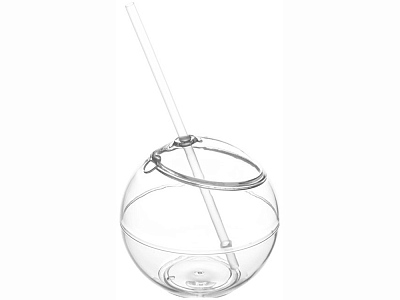 Емкость для питья Fiesta с трубочкой (Прозрачный)