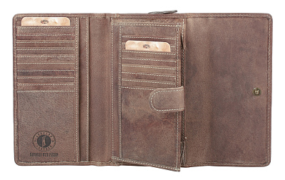 Кошелек женский KLONDIKE «Donna», натуральная кожа в светло-коричневом цвете, 18 х 10,5 х 3 см