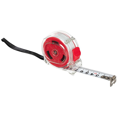 Рулетка Selvaksi, 5 м, красная (Красный)