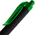 Ручка шариковая Prodir QS01 PRT-T Soft Touch, черная с зеленым - Фото 5