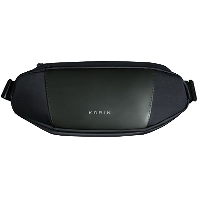 Сумка кросс-боди FlipSling, черная с зеленым (Зеленый)