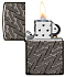Зажигалка ZIPPO Armor® с покрытием High Polish Black Ice®, латунь/сталь, чёрная, 38x13x57 мм - Фото 3