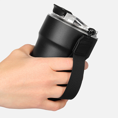 Термокружка вакуумная Монако (Monaco), черная