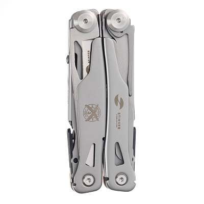 Мультитул Stinger, 106 мм, 15 функций, сталь/АБС-пластик, оранжевый, в комплекте нейлоновый чехол