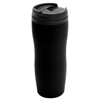 Термокружка Gamma, cофт-тач, черный (Чёрный)