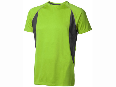 Футболка Quebec Cool Fit мужская (Зеленое яблоко/серый антрацит)