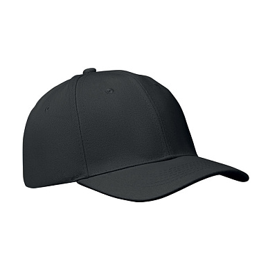 6 panel baseball cap (Чёрный)
