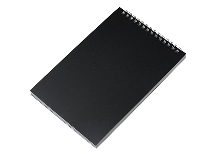 Блокнот А5 в пластиковой обложке (Чёрный)