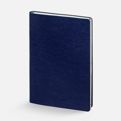 Ежедневник Nebraska Flex, недатированный  с серебром (Синий)