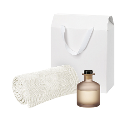 Подарочный набор Mizu, Cella  (диффузор, плед) (Бежевый)