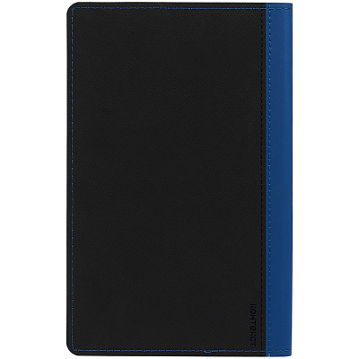 Ежедневник Nice Twice, недатированный, черный с синим