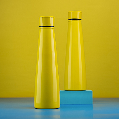 Термобутылка для напитков N-shape (желтый)
