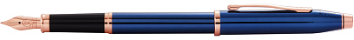 Перьевая ручка Cross Century II Translucent Cobalt Blue Lacquer, перо F