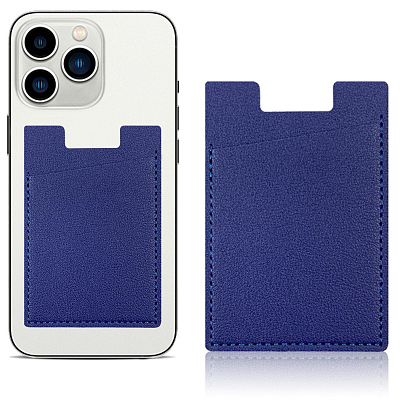 Держатель карт на телефоне SlimPocket  (Синий)