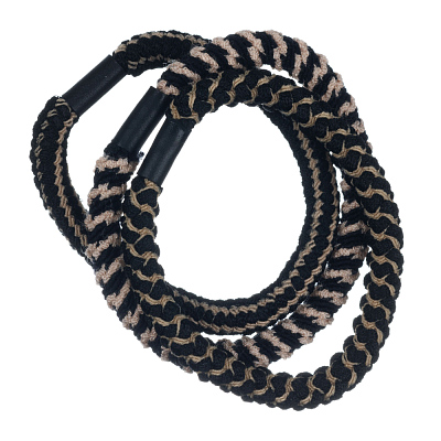 Резинки для волос Dewal Beauty, цвет черно-бежевый (3шт.) (Черный)