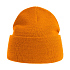 Шапка вязаная PURE  с отворотом из пряжи Polylana® горчичный - Фото 6