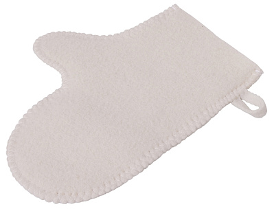 Рукавица для бани и сауны Healing (Белый)