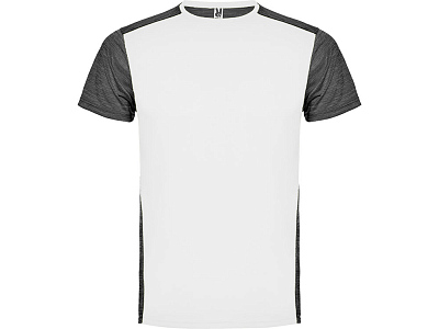 Спортивная футболка Zolder мужская (Белый/черный меланж)