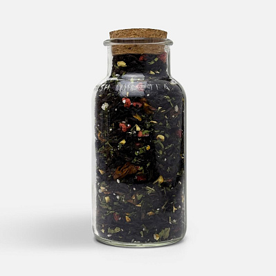 Чай «Сокочай», черный с соком ананаса, клубникой, мятой, медом и лимоном (Чёрный)