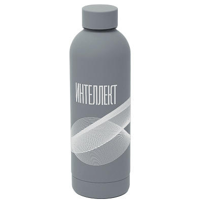 Термобутылка Perfecto софт-тач, серый