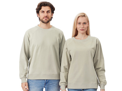 Свитшот оверсайз с рукавом реглан Belgrade, унисекс (Зеленый оливковый)