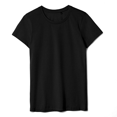 Футболка женская T-bolka Lady, бирюзовая (Чёрный)