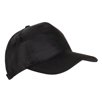 Бейсболка STAN 5 клиньев полиэстер 150, 10P (Чёрный)