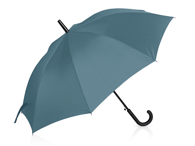 Зонт-трость Reviver  с куполом из переработанного пластика (Антрацит)