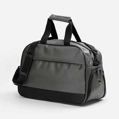 Спортивная сумка Atlantes, серая с черным (Серый)