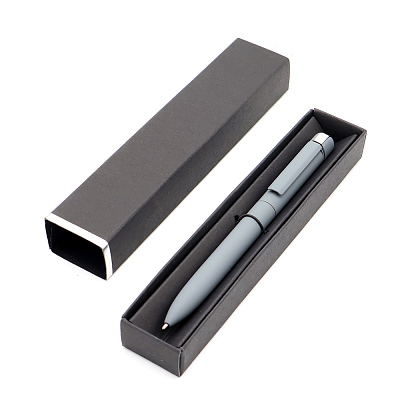 Ручка Espada в коробке Cradle чёрной с серебристым  (Серый)