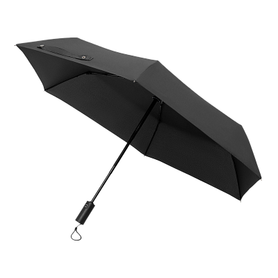 Зонт складной Filton, черный (с функцией Safety System) (Чёрный)