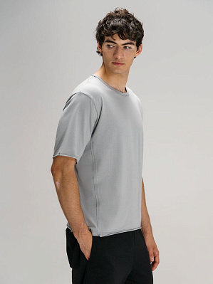 Футболка оверсайз унисекс Vozduh, светло-серая (Серый)