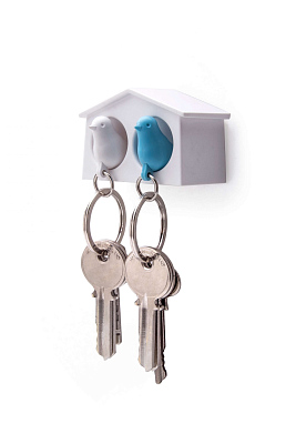 Брелок Mini Duo Sparrow (Белый/голубой)