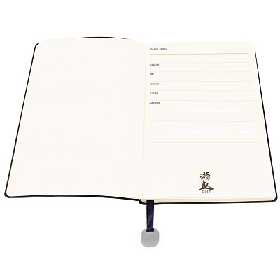 Ежедневник A5 недатированный Farfalla в мягком переплёте, синий 																														