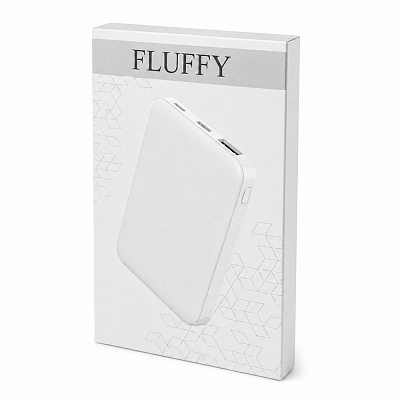 Внешний аккумулятор Fluffy, 5000 Mah, белый