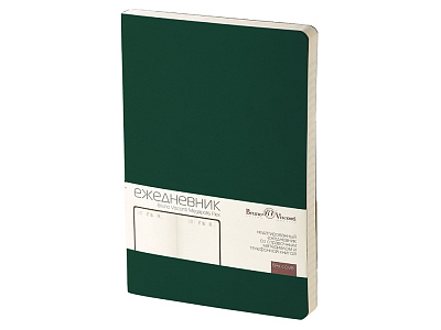 Ежедневник недатированный А5 Megapolis Velvet Flex (Темно-зеленый)
