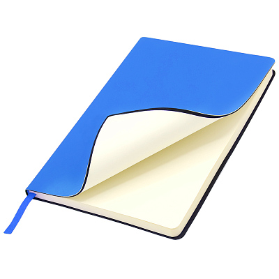 Ежедневник A5 недатированный Simflex в мягком переплёте  (Синий)