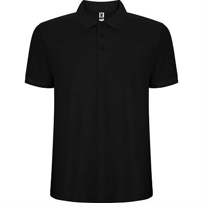 Футболка поло PEGASO PREMIUM мужская, ЧЕРНЫЙ L (Чёрный)
