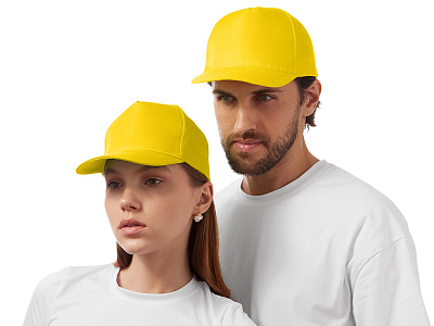 Бейсболка Poly (Желтый)