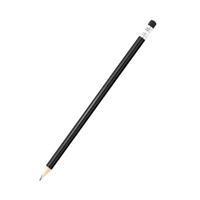 Карандаш с цветным корпусом Largo, черный (Чёрный)