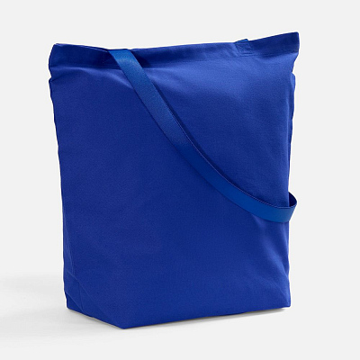 Шопер B5  с зелеными ручками (Синий)