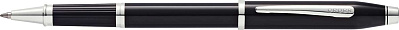 Ручка-роллер Cross Century II Black lacquer  лак с отделкой родием (Черный)