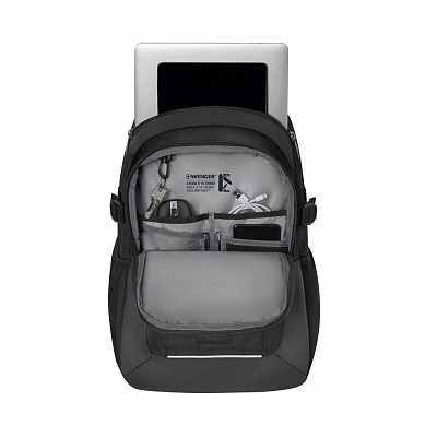 Рюкзак WENGER XE Ryde 16", черный, переработанный ПЭТ/Полиэстер, 33х22х47 см, 26 л.