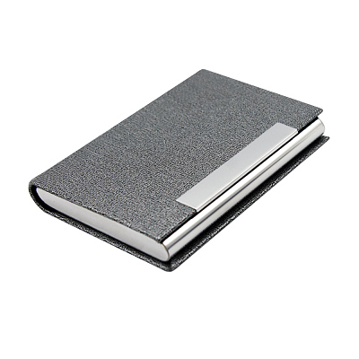 Визитница Тайм, серая (Серый.)