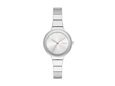 Часы наручные, женские (Корпус- серебристый, циферблат- серебристый, крепление- серебристый)