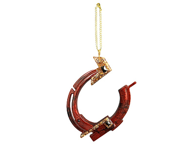 Елочная игрушка Подкова (Гранат (красный))